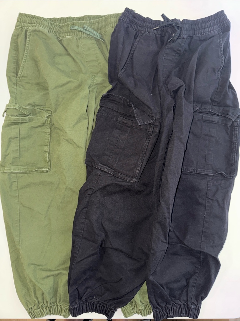 art class Army Green & Charcoal Cargo Jogger Pants (two pair size 12)